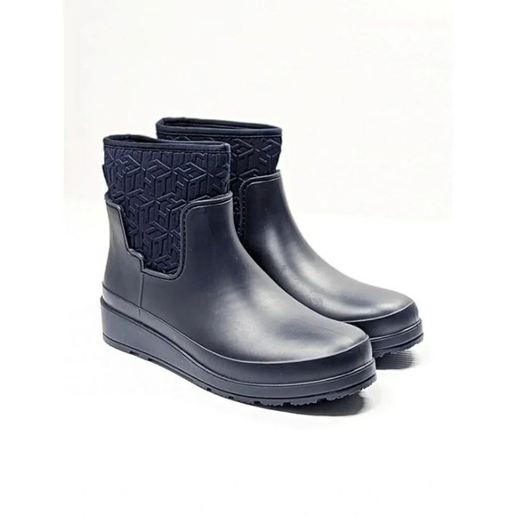 Tommy Hilfiger Women's Benio Waterproof Rain Boots Dark Blue Size 10 (MSRP $99) - Picture 3 of 9